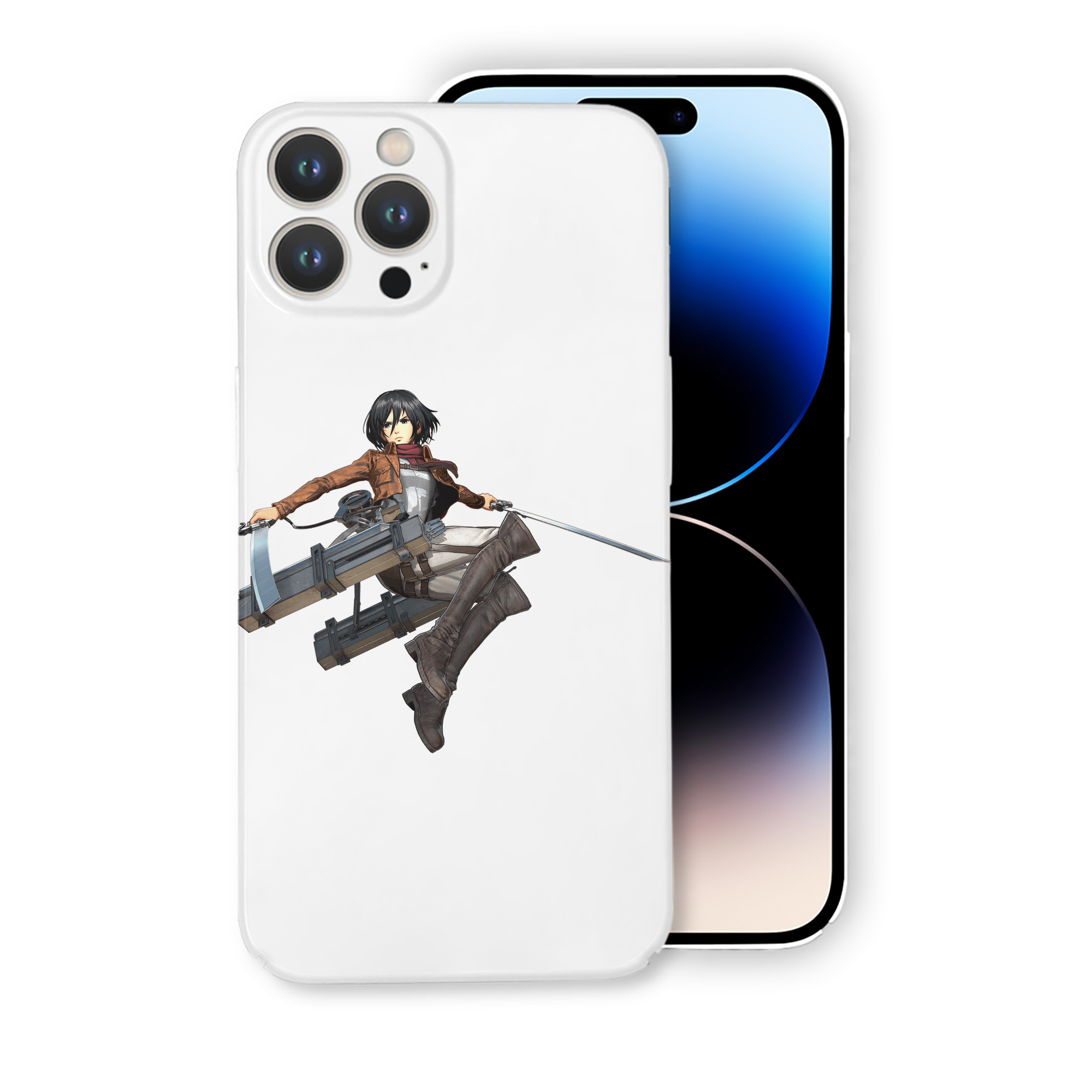 （画像用） 進撃の巨人 ミカサ·アッカーマン Attack on Titan Mikasa Ackerman 【iPhone 14シリーズ対応】ハードケース